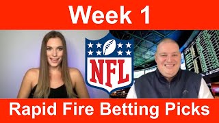 NFL Week 1 Rapid Fire Betting Picks - Sunday 9/11/22  | Picks & Parlays
