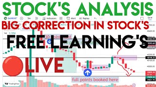 SHARES ANALYSIS LIVE | LIVE NIFTY 50 STOCKS ANALYSIS | LIVE BANK NIFTY SUPPORT AND RESISTANCE