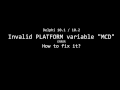 How to fix Invalid PLATFORM Variable Error in Delphi