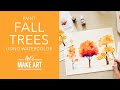Let's Paint Fall Trees | Watercolor Landscape Tutorial by Sarah Cray of Let's Make Art