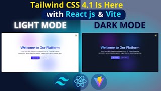 How to Add Dark Mode in React Using Tailwind CSS v4 .1