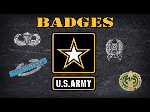 Explaining US Army badges Explaining US Army badges
