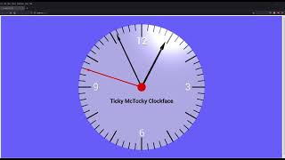 Vpython Real Time Animated Clock