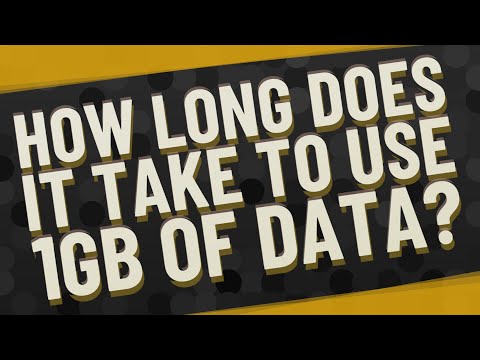 How much data does it take to download 1 GB?