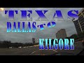 timelapse driving through dallas to kilgore