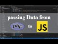 Passing Data from PHP to Javascript