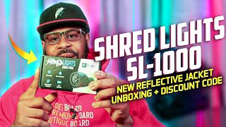 Shred Lights SL-1000 \u0026 Shred Lights NEW Reflective Jacket Unboxing + Discount Code