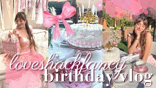 my loveshackfancy 25th birthday tea party + what i got for my birthday! 🎂🫖🎀