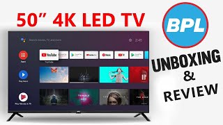 BPL 50INCH 4K LED TV UNBOXING TECH Q