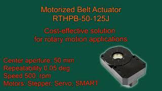 Motorized Belt Driven Rotary Actuator - www.intellidrives.com