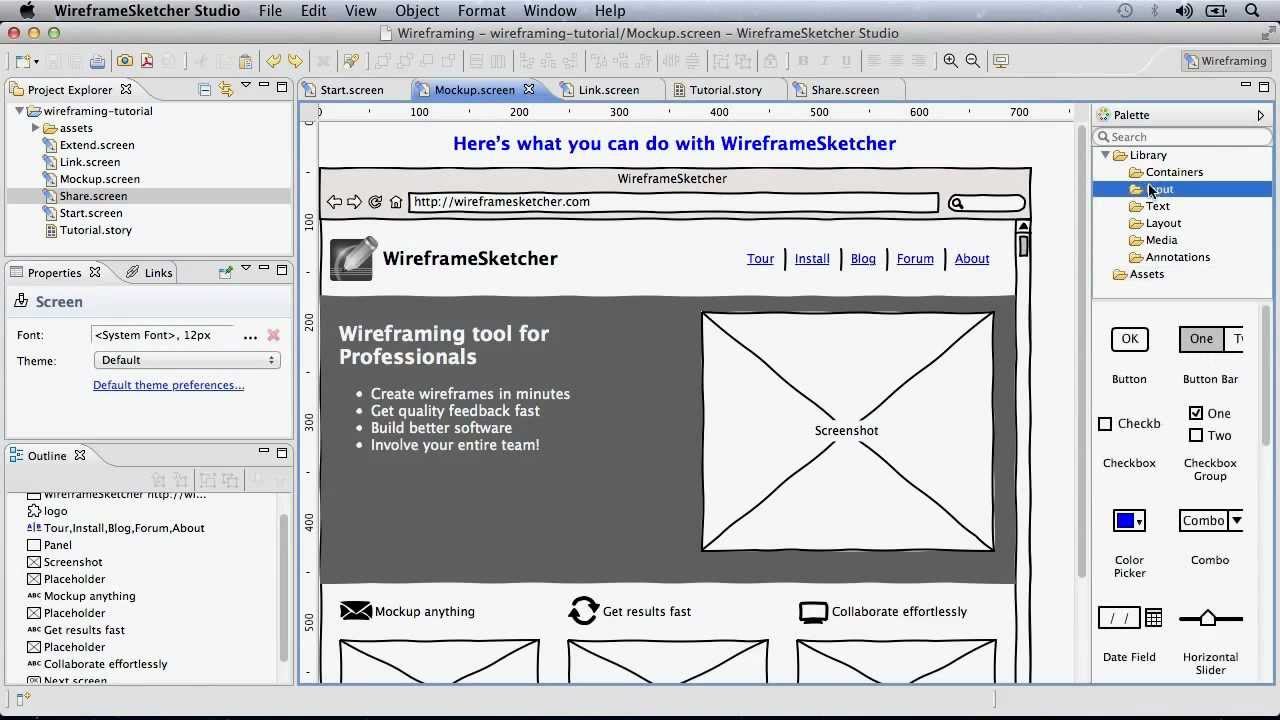 Wireframesketcher Presentation On Mac Youtube