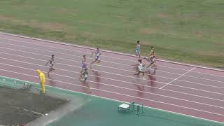 H30　関東中学陸上　2年男子100m　1組　決勝ﾀｲﾑﾚｰｽ