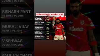 highest score by an Indian in IPL#shorts#ipl2023klrahul#viral