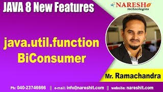 Java 8 | java.util.function BiConsumer | Java 8 New Features Tutorials | by Mr.Rama Chnadra