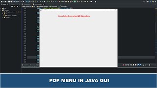 Java GUI Tutorial #49 - Making A Popup Menu in Java GUI