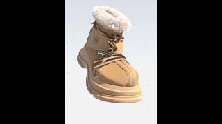 Ouder LuxeCurl Lace-Up Waterproof Snow Boots