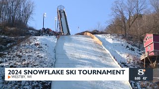 101st Annual Snowflake Ski Tournament held in Westby, Wisconsin