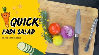 Quick \u0026 Easy Salad Recipe: Healthy in Minutes! | ತ್ವರಿತ ಮತ್ತು ಸುಲಭ ಸ್ಯಾಲಡ್ ರೆಸಿಪಿ: ಆರೋಗ್ಯಕರ ತಿಂಡಿ!