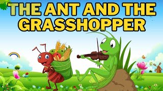 ANT AND THE GRASSHOPPER💕🥳 | KIDS FUN STORIES | LEARN ENGLISH | SHORT STORIES #kids #bedtimestories