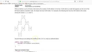 Building Java Programs Ch 17 Exercise 17.1 countLeftNodes