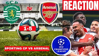 Sporting CP vs Arsenal 1-5 Live  Champions league Football UCL Match Score Highlights Gunners Vivo