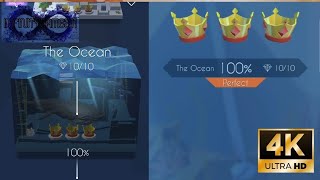 Dancing Line - The Ocean 100% (3 Crowns , 10/10 Gems) Widescreen