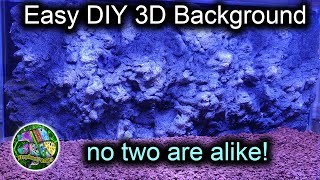 How to Make a DIY 3D Aquarium Background Rock Wall, Cheap and Easy!