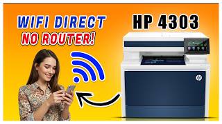 How to Use WiFi Direct on HP Color LaserJet Pro 4303 | Print from Phone Without Router