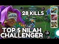 WILD RIFT | TOP 5 CHALLENGER NILAH WITH 28 KILLS TO CARRY THE GAME!