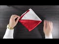 how to fold pocket square three stairs fold 3 ways. 1 2 u0026 3 pocket squares.