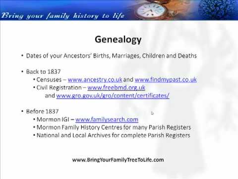 Is Genealogy The Same As Family History? - YouTube