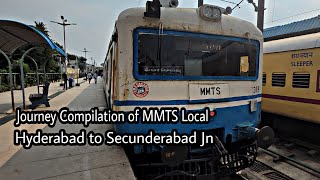 Hyderabad to Secunderabad | MMTS Local | Journey Compilation  | Indian Railways