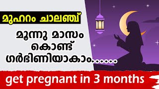 മുഹറം ചാലഞ്ച്  .. get pregnant in 3 months | ഗര്‍ഭ ധാരണം മൂന്നു മാസം കൊണ്ട്  #aburifas #pregnancy