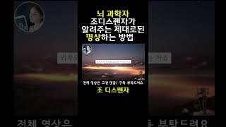 뇌 과학자가 알려주는 효과적인 명상 법 ㅣ 조디스펜자