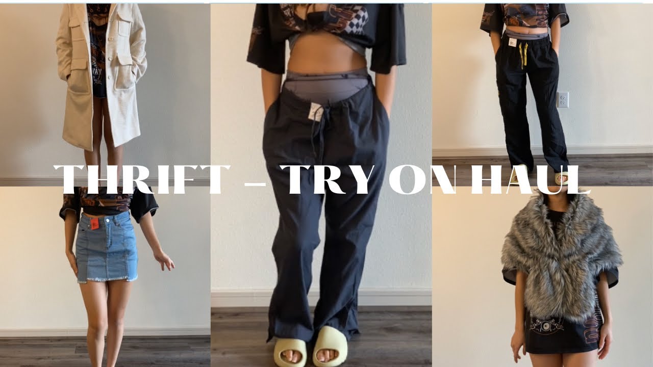 Thrift Try On Haul Youtube