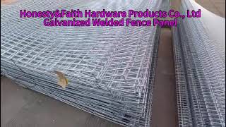 Heavy Duty Type Galvanized Steel Mesh Fencing Panel In Industries Protection