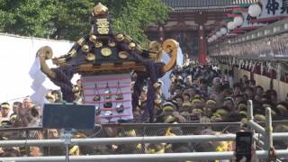 平成29年　浅草神社＜三社祭＞本社三之宮神輿【圧倒】宮出