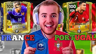 FINAL DA EUROCOPA? 🔵⚪🔴FRANÇA X PORTUGAL🔴🟢🔴MONTEI ESSA SELEÇÃO NO FC MOBILE 24