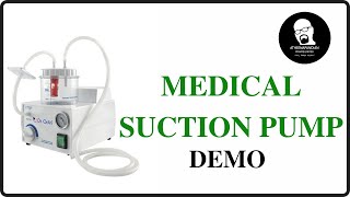 Medical Suction Pump @ATHEENAPANDIAN_BIOMEDICAL #biomedicalengineering #demo