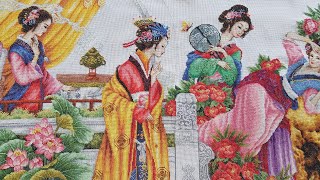 Вышивка крестом.12 красавиц.Отчет 17.