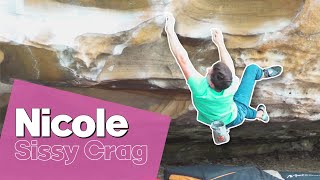 Bouldering: Nicole (V6) at Sissy Crag, Sydney