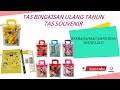 tas bingkisan ulang tahun anak tas souvenir set alat tulis goodie bag ultah