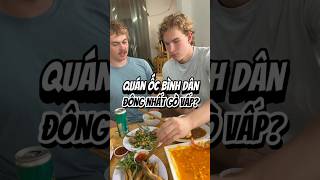 Quán ốc khiến trai Tây mê mệt ở Sài Gòn, có gì mà hấp dẫn tới vậy? #shorts #nhandian