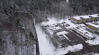 Drone shot |snow fall | 4k | Sweden | Winter days |