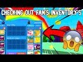 Checking Out Fan's Inventory's in Bubble Gum Simulator!