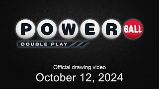 Powerball Double Play drawing for October 12, 2024