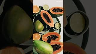 A MAN IN A PAPAYA? #shorts #viral #papaya #fruit #magic #trending #awesome #wow #funny #laugh #lol