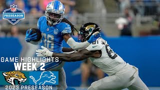 Jacksonville Jaguars vs. Detroit Lions | 2023 Preseason Week 2 Game Highlights