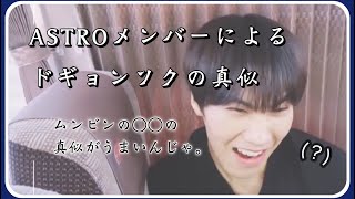 ASTROメンバーによるドギョンソク(チャ・ウヌ)の真似 ～なによりもムンビンの○○の真似が上手い～ [ASTRO] [日本語字幕][私のIDは江南美人]