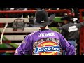 WRECK: Jesse Byrne takes a hit to the face (PBR)